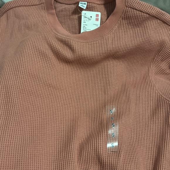 NWT Uniqlo Waffle T-Shirt | Long-Sleeve, Small - Picture 5 of 7